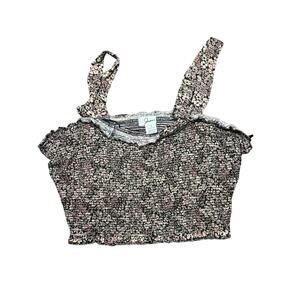 Japna Smocked Crop Top Size Large